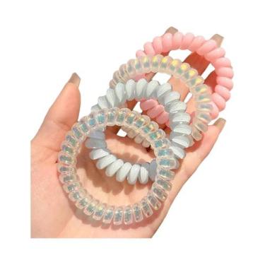 Imagem de Conjunto De Laços De Cabelo Trançados Coloridos Em Forma De Fio De Tel