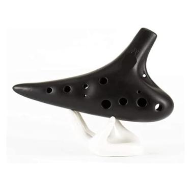 Imagem de WYNSJDBB ocarina Ocarina 12 furos Ac de cerâmica de tom médio profissional iniciante adulto estudante ocarina tocando instrumento musical adultos crianças iniciantes