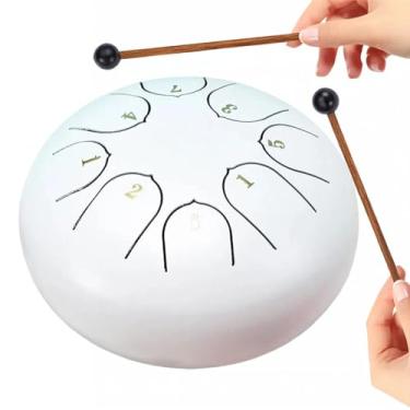 Imagem de Tambor de chuva para jardim externo, tambor de chakra para chuva ao ar livre, tambor de chuva à prova d'água, tambor de chuva para instrumento de jardim, tambor de chakra de 15 cm 8 notas, tambor de