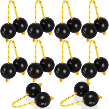 Imagem de 10 peças Aslatua Rhythm Shakers Africano Rhythm Ball Sand Ball Hand Kashaka Instrumentos de Percussão para iniciantes amantes de música