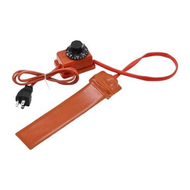 Imagem de Yunhgft Placa de Aquecimento Elétrica de Borracha com Controlador Manual, Manta de Aquecimento de Silicone para Manutenção de Guitarras com Curvatura Lateral, 20cmx5cm