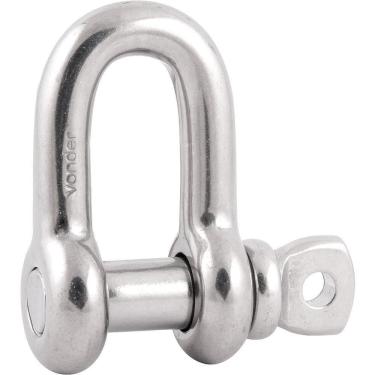 Imagem de Manilha Reta Para Cabo De Aço 1/2 Aço Inox - Vonder