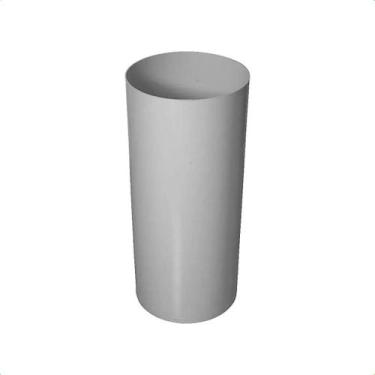 Imagem de Lixeira Plástica 22 Litros Sem Tampa Cinza - jsn