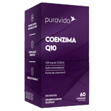 Imagem de Coenzima Q10 100Mg 60 Capsulas Soft Gel - PuraVida