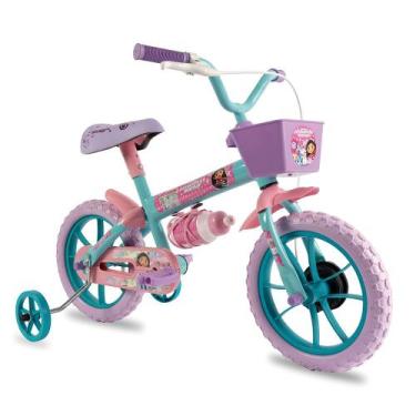 Imagem de Bicicleta Infantil Com Rodinhas Aro 12 A Casa Mágica da Gabby Tiffany 