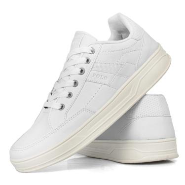 Imagem de Tenis Masculino Casual Preto Branco Leve Confortavel-Masculino