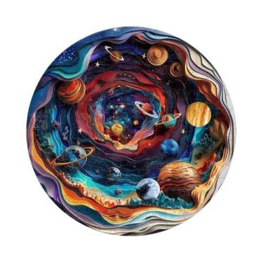 Imagem de Quebra-Cabeça De Madeira Para Adultos E Crianças: Urso Comilão, Pavão 