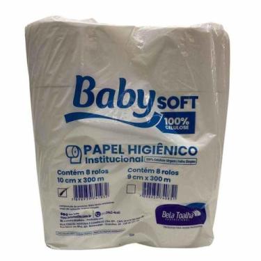 Imagem de Papel Higienico Rolo Branco Baby 100% 300 M C/8 - OUTRAS MARCAS