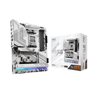 Imagem de ASRock Placa mãe X870 Pro RS AMD Ryzen Socket AM5 ATX DDR5 DIMMs 8000 MHz 256 GB PCIe Gen5 SATA3 6,0 Gb/s