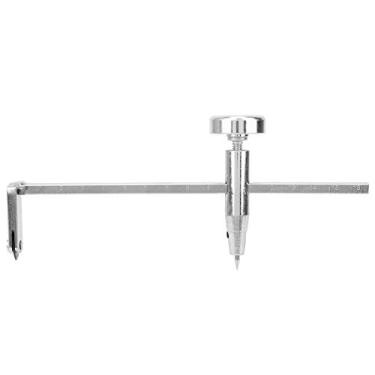 Imagem de Cortador circular de parede seca de aço inoxidável, cortador de furo circular, ferramentas de parede de gesso de ponto pivô ajustável para cortar furos redondos em material de parede seca