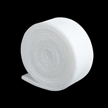 Imagem de Bilindasly Almofada de espuma de esponja de filtro de aquário bioquímico algodão filtro de espuma esponja rolo de mídia cortado para caber no filtro de aquário tanque de peixes, poros pequenos reticul