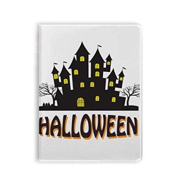 Imagem de Caderno de capa macia Happy Halloween Castelo de terror Diário