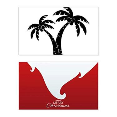 Imagem de Planta de coqueiro, planta de praia, férias, feriado, cartão de felicitações, mensagem de Natal