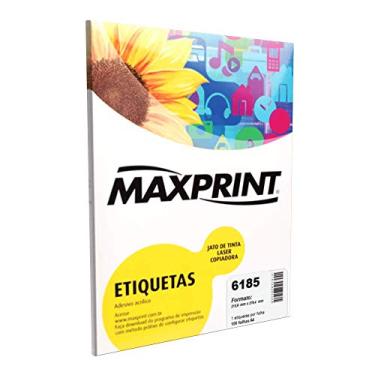 Imagem de Etiqueta para Impressora a Laser com 100 Folhas 215,9x279,4 492219 - Maxprint