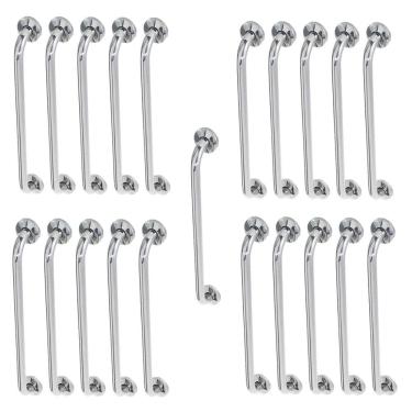 Imagem de Alça Barra de Apoio 60cm Inox Kit 20 Unidades Gestante Idoso Deficiente Corrimao Segurança Acessibilidade Banheiro Corrimao