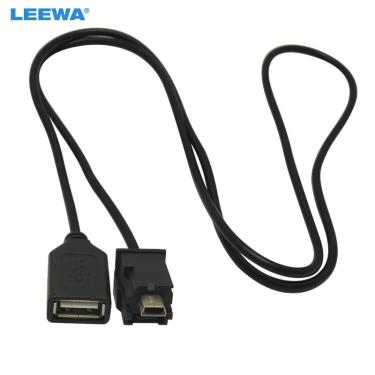 Imagem de LEEWA-Switch cabo adaptador para Nissan X-Trail Tenna Bluebird Sylphy  Mini porta USB  Car Audio