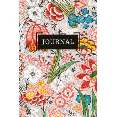 Imagem de Diário | Design de tecido totalmente floral por Oberkampf & Cie: caderno com padrão floral vintage