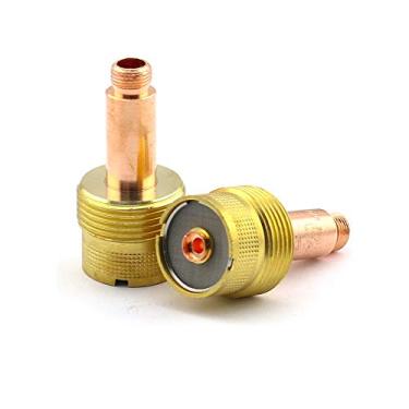 Imagem de WeldingCity Corpo de pinça de lente grande a gás 995795 (1/8") para tocha de soldagem TIG Série 17, 18 e 26 em Lincoln Miller ESAB Weldcraft CK Everlast