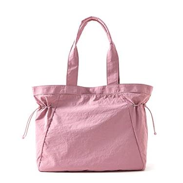 Imagem de Bolsa feminina com alça lateral 18 L, bolsa de mão Hobo, bolsa de ombro leve para trabalho, treino, viagens, Blush rosa