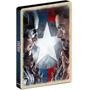 Imagem de Steelbook Blu-Ray - Capitão América: Guerra Civil - Disney