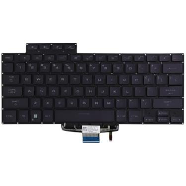 Imagem de Novo teclado com luz de fundo de substituição para ASUS ROG Zephyrus GU603 GU603H GU603HE GU603HM GU603HR GU603Z GA503 GA503Q GA503QS GA503QS GA503QM M16 G16 M15 G15 G15 Series US Layout Backout aceso