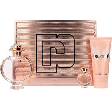 Imagem de Paco Rabanne Paco Rabanne Olympea for Women 3piece Tin Box Set (2.7 Oz Eau De Parfum Spray/ 3.4 Oz Body Lotion/ 10 Ml Eau De Parfum Spray), 6.2 Oz