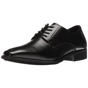 Imagem de STACY ADAMS Sapato masculino Ardell antiderrapante bico oxford, preto, 38 largo EUA, Preto, 8 Wide