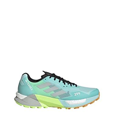 Imagem de adidas Tênis de corrida feminino Terrex Agravic Ultra, Semiflash Aqua/Wonder Silver/Lucid, 45