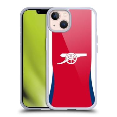 Imagem de Head Case Designs Capa de gel macio oficialmente licenciada Arsenal FC Home 2024/25 compatível com Apple iPhone 13