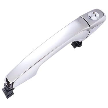 Imagem de Lcyolada Maçaneta externa cromada compatível com Ford Explorer 2011 a 2015, para Ford Edge 2011 a 2014, BB5Z7822404BA, BA1Z78218A14A, maçaneta da porta lateral da tração dianteira