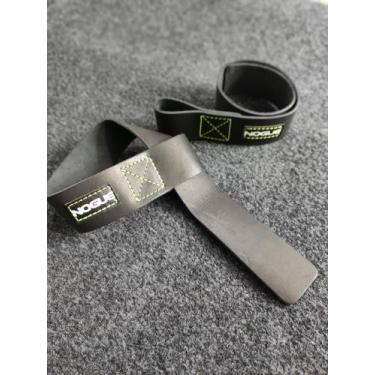 Imagem de Straps couro tala Fitness Musculação luva Academia Strap Par - CARBONF