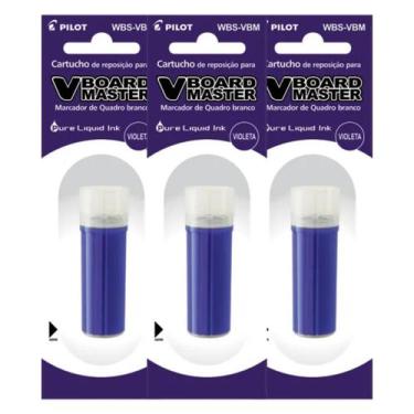 Imagem de Refil para marcador quadro branco wbma violeta 03un - pilot