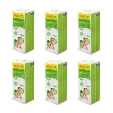 Imagem de Kit 6 Pacotes de Quadrado de Algodão Bellacotton Bebê 600 unidades , Ú