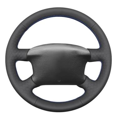 Imagem de MEWANT Capa de volante costurada à mão para Volkswagen Passat B5 acessórios de volante de carro
