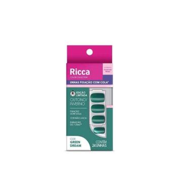 Imagem de Unha Postiça Autoadesiva Green Dream Ricca