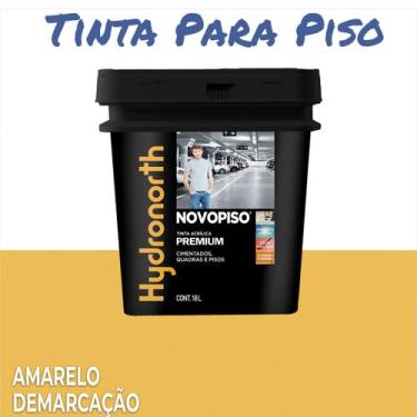 Imagem de Tinta Piso Acrilica Hydronorth Cores 18 Litros - Cores, Amarelo Demarc