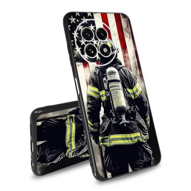 Imagem de BEOTIWAD Capa TPU para OnePlus 13 5G bandeira tema bombeiro capa de telefone ultrafina macia preta TPU à prova de choque capa de proteção para OnePlus 13 5G