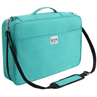 Imagem de YOUSHARES Estojo Para Lápis De Cor De Grande Capacidade - 480 Compartimentos, Organizador De Estojo Para Caneta Grande Com Suporte Multicamadas Para Lápis De Cor Prismacolor E Caneta De Gel (Verde)