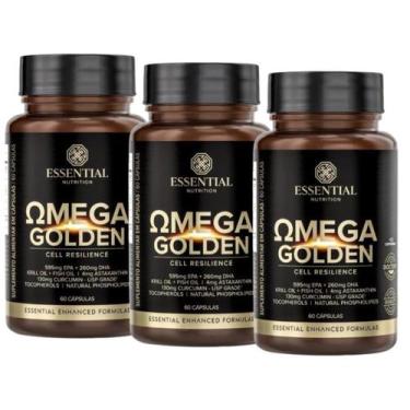 Imagem de Kit 3x Omega Golden - Cell Resilience - 60 Capsulas - Essential Nutrit