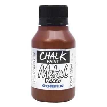 Imagem de Tinta Chalk Paint Metálica Fosca Corfix 100ml - 23111, 488 - VERMELHO 