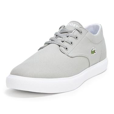 Imagem de Lacoste Tênis masculino Grip Base, Cinza e branco, 45