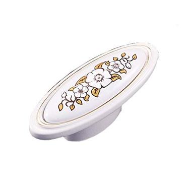 Imagem de Puxador de metal 10 armário pastoral armário gaveta armários maçaneta de porta alça de móveis impressão alça pequena (2 64,2 mm)