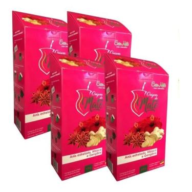 Imagem de 4 Erva Mate Chimarrão ORIGEM DO MATE ANIS ESTRELADO HIBISCO