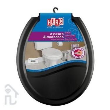 Imagem de Assento Para Privada Oval Celite Preto Ref: 2392 - Herc
