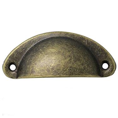 Imagem de Puxador de porta de armário em tom bronze, gaveta antiga para janela de casa cômoda armário armário de medicamentos, decoração vintage (25 peças)