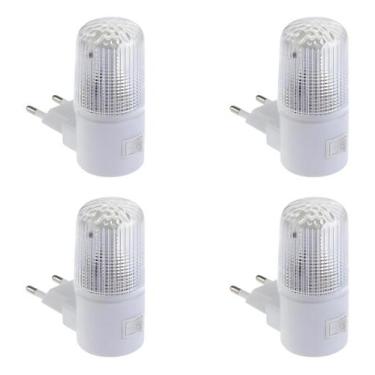 Imagem de Kit 4 Luminária De Tomada Abajur Led Mini Luz Noturna Bivolt - Bsan Sh