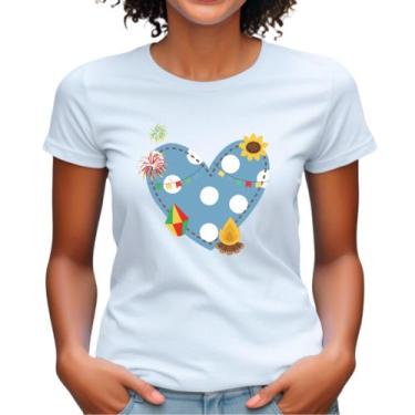 Imagem de Camiseta babylook estampa junina arraiá personalizado camisa tshirt fe