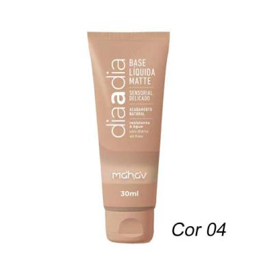 Imagem de Base líquida Matte Dia a Dia Cor 04 Cobertura Natural 30ml Mahav