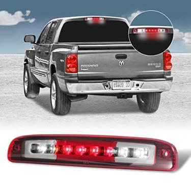 Imagem de Guoord Luzes de freio de 3ª parada de montagem alta, compatível com Dodge Dakota Terceiro Centro de Carga Traseira Traseira 1997-2010 Dodge Dakota Luz Traseira Luz Traseira Luz Traseira Luz Traseira (Vermelho)