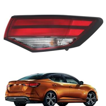Imagem de labwork Substituição de luz traseira externa do lado direito para Nissan Sentra 2021-2023 Conjunto de lâmpadas traseiras traseiras NI2805121 265506LB0A